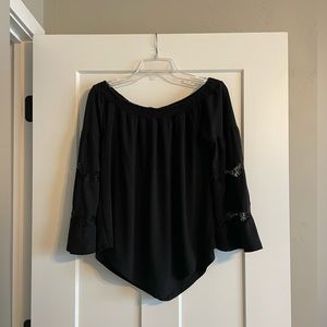 Black Off the Shoulder Top